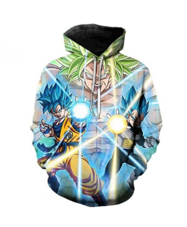 Dragon Ball Super Cartoon Dragon Ball Super Broly 3D All Over Print Hoodie & Zip Hoodie