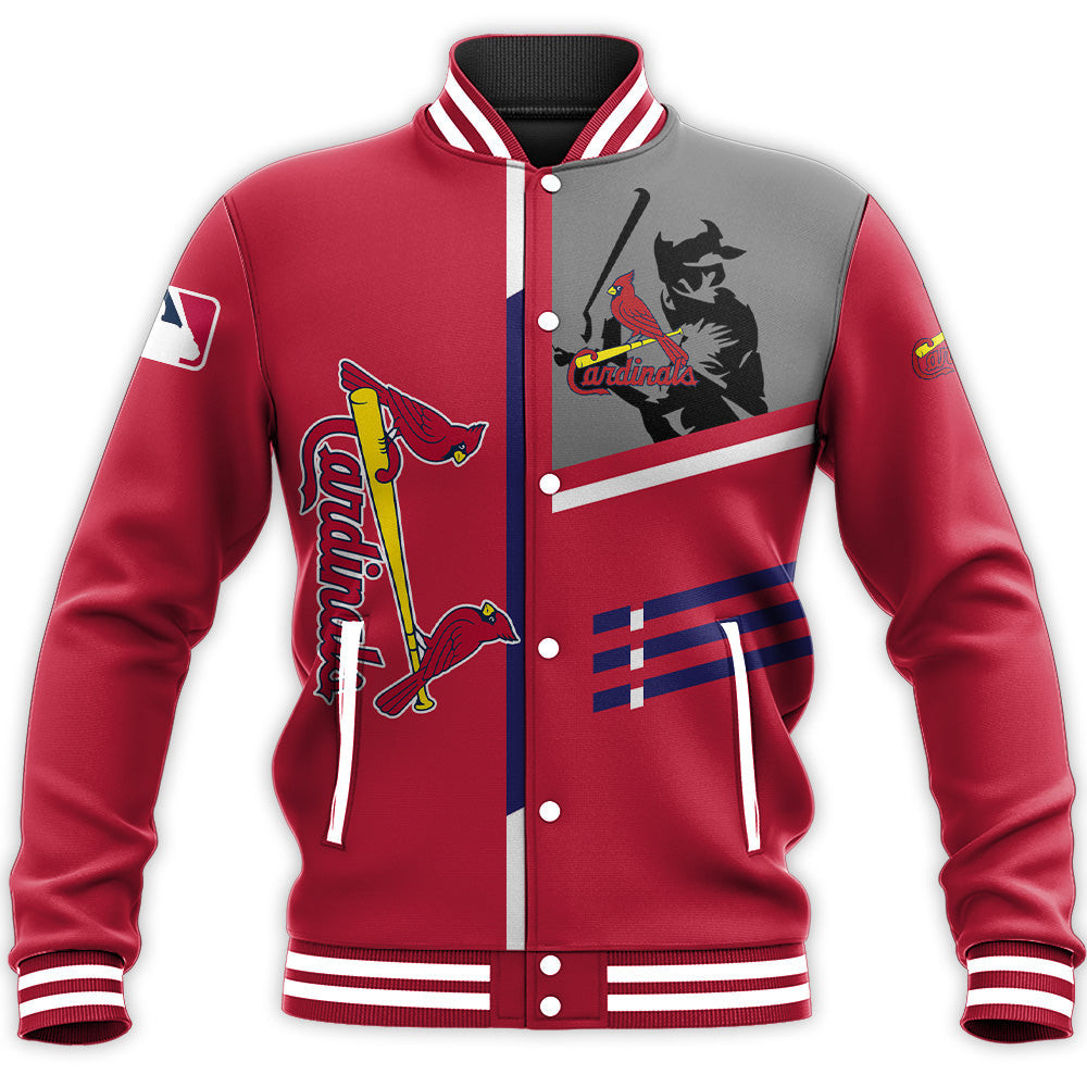St. Louis Cardinals Custom Name Number Red Baseball Jacket