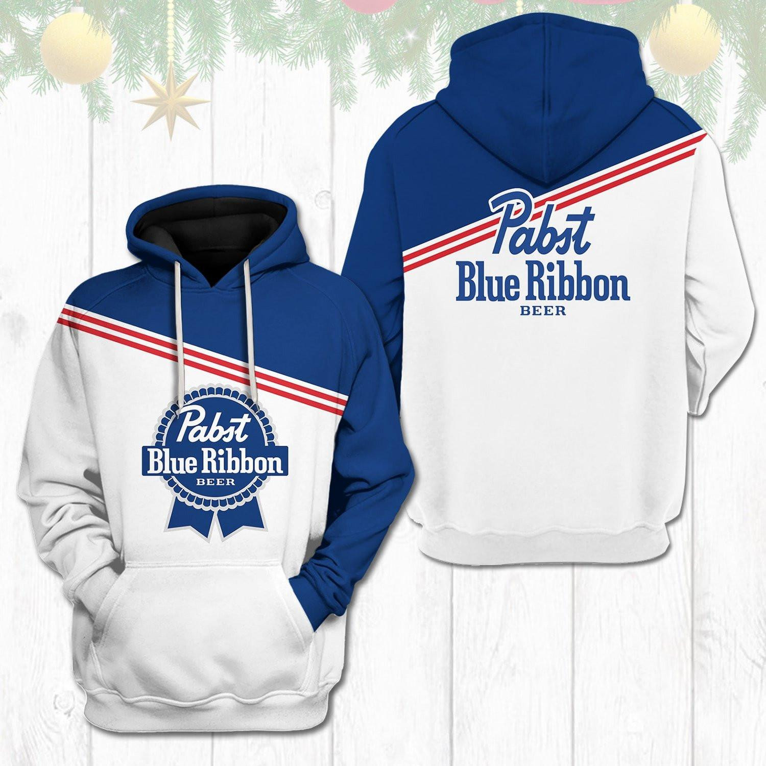 Pabst Blue Ribbon Beer 3d Hoodie
