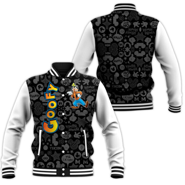 Goofy Dog Pattern Mickey Mouse Cartoon 515 Gift Lover Baseball Jacket 435