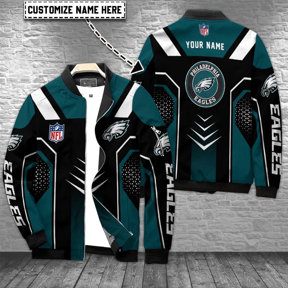 Philadelphia Eagles Personalized Bomber Jacket BG907
