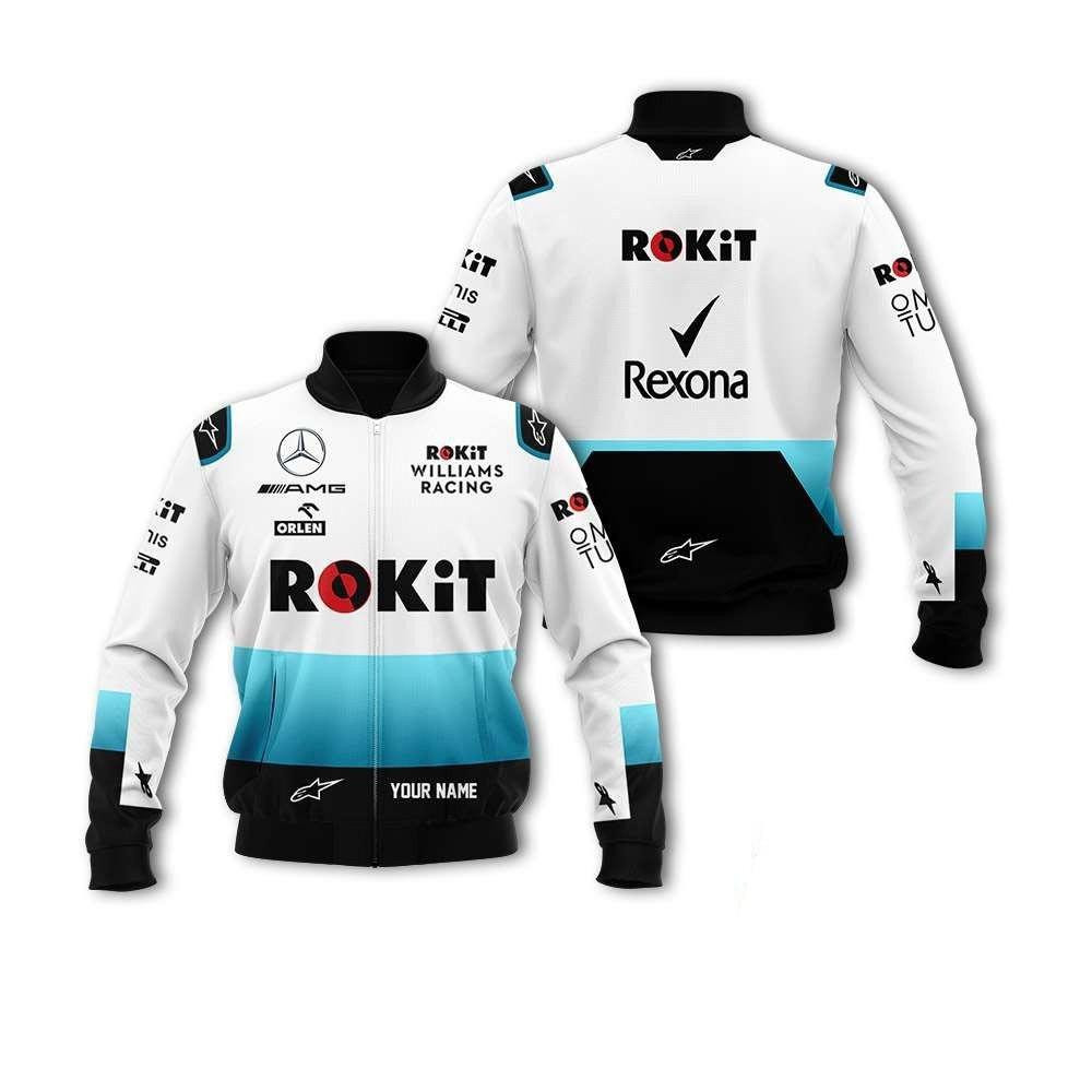 Personalized Williams Racing Rokit Rexona Bomber Jacket 844