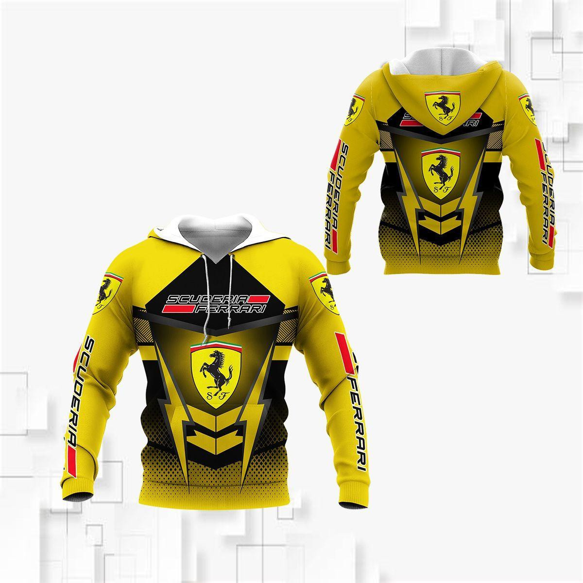 Scuderia Ferrari Luxyry Racing Car F1 8k155 3d Zip Hoodie Hoodie Ii0