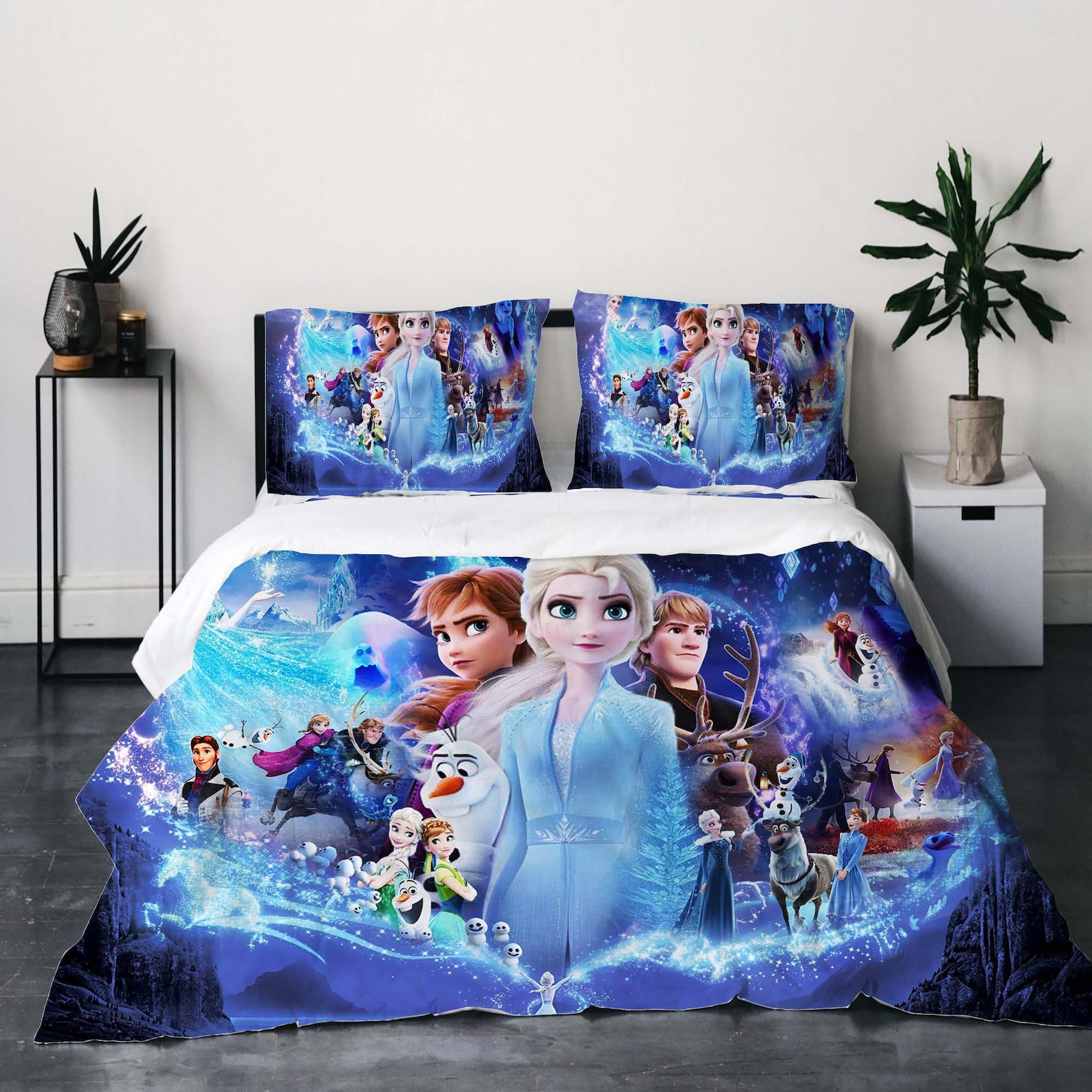 Frozen Bedding Set Frozen Characters Poster Duvet Covers