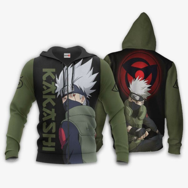 Hatake Kakashi Sharingan Eyes Naruto Anime 3k384 Cartoon 3d Hoodie Zip Hoodie 140
