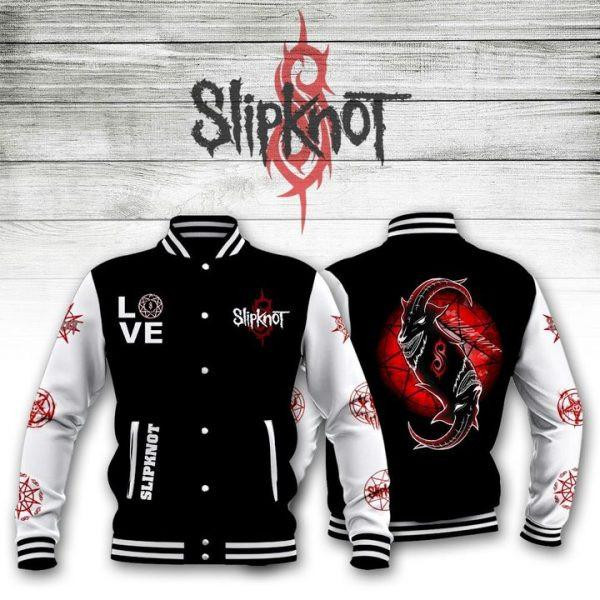 Slipknot Music Band, Slipknot Goat Logo, Love Slipknot Band Baseball Jacket