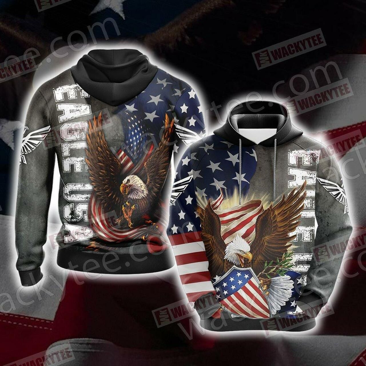 Eagle Usa Unisex 3D All Over Print Hoodie & Zip Hoodie