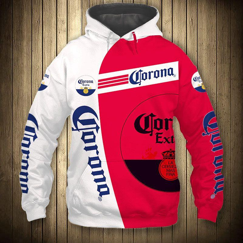 Corona Extra King Beer 5k419 Cartoon 3d Hoodie Zip Hoodie