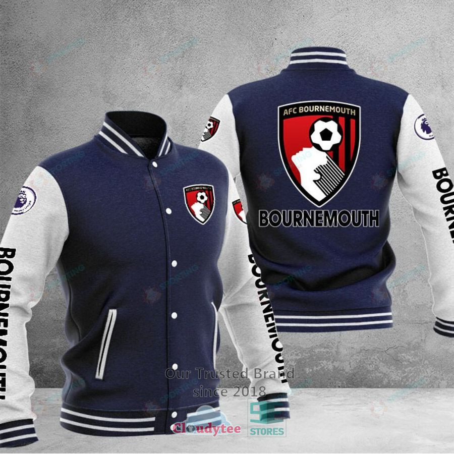 AFC Bournemouth Dark Blue Baseball Jacket