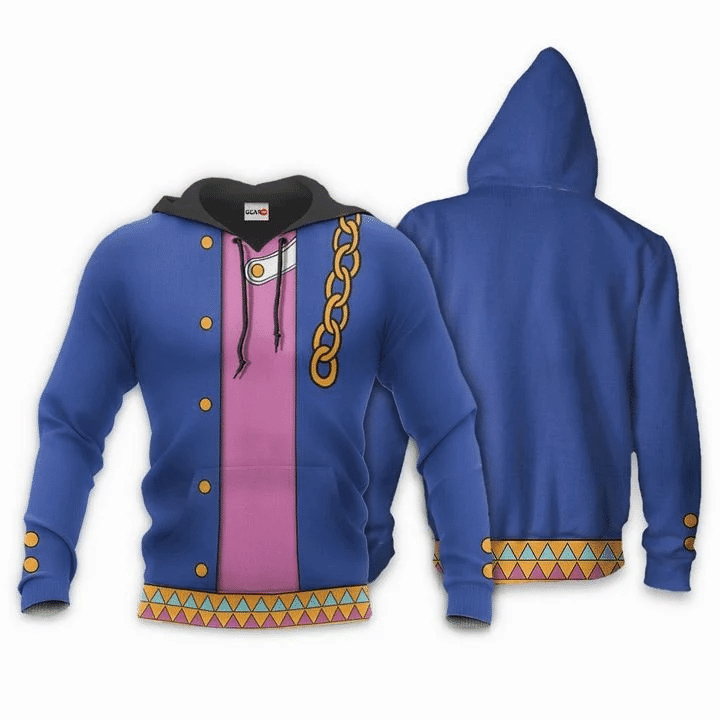 Jojo's Bizarre Adventure Jotaro Kujo 3d Hoodie Zip Hoodie