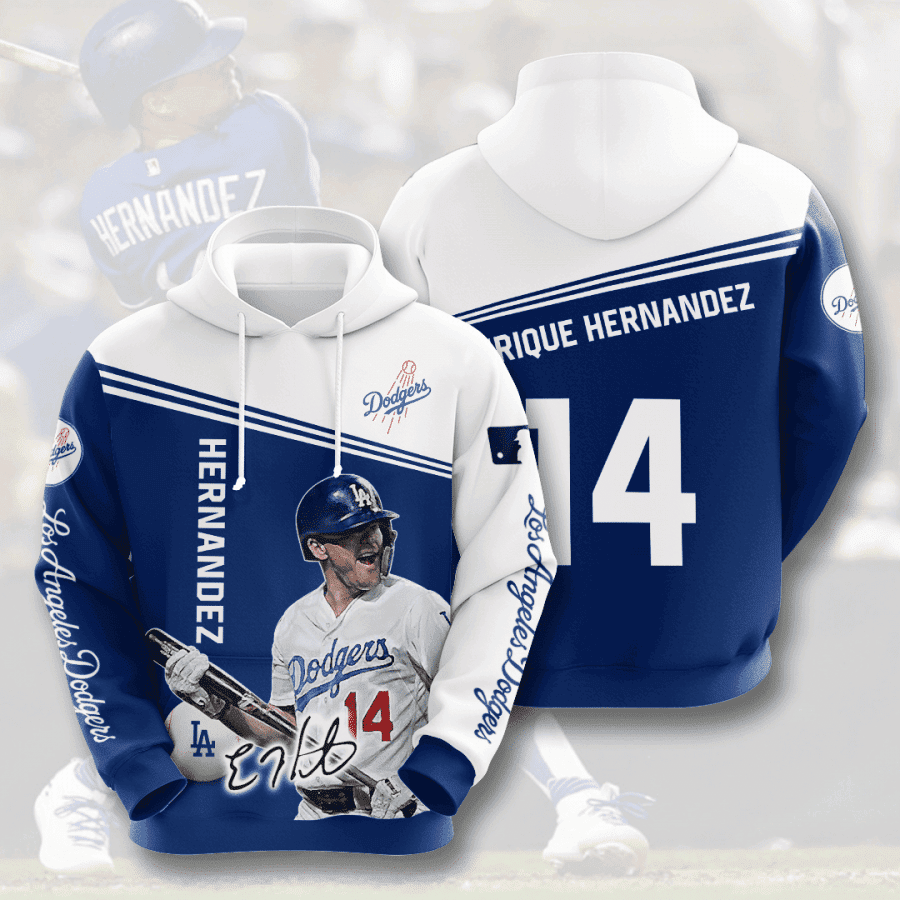 Los Angeles Dodgers Enrique Hernandez 3D All Over Print Hoodie & Zip Hoodie