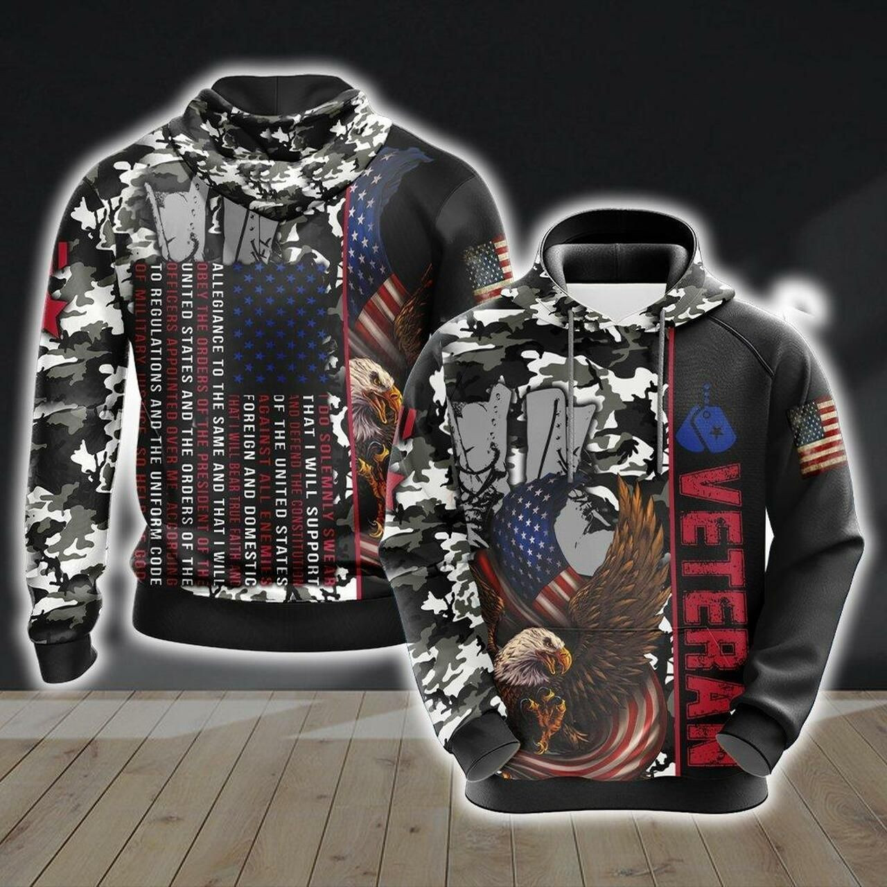 Veteran 3D All Over Print Hoodie & Zip Hoodie