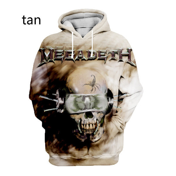 New Fashion Megadeth Band Print Hoodies Men Coat Jacket Power Sweatshirts Hoody 04