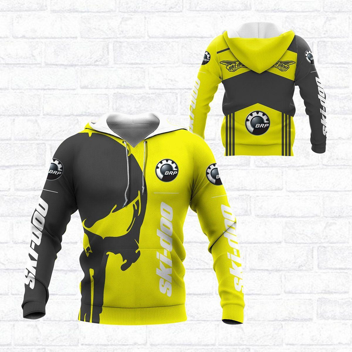 Skull Ski-doo Racing Team 7k806 3d Zip Hoodie Hoodie Ii0