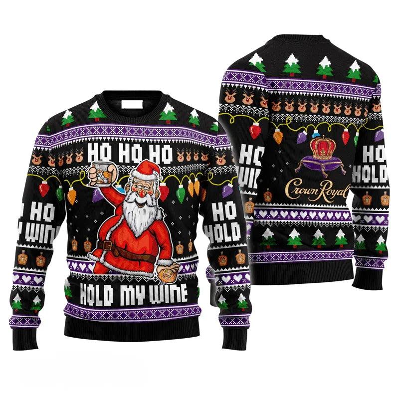 Crown Royal Drunken Santa Ugly Christmas Sweater