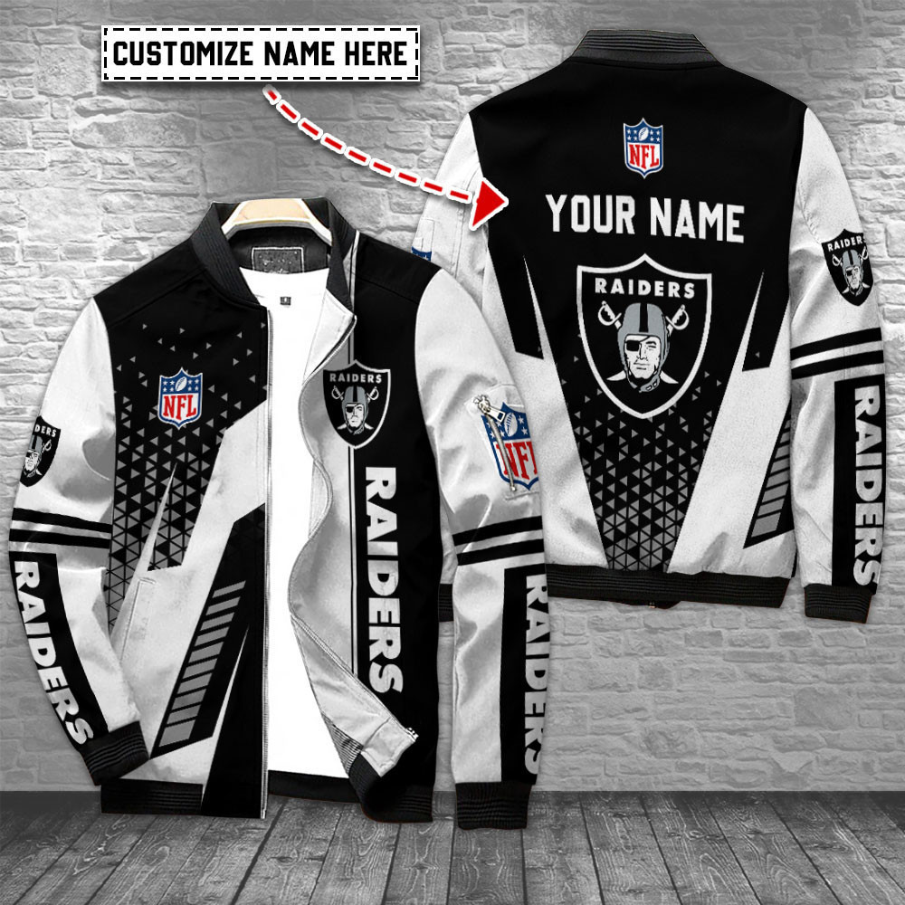 Las Vegas Raiders Personalized Bomber Jacket BG98