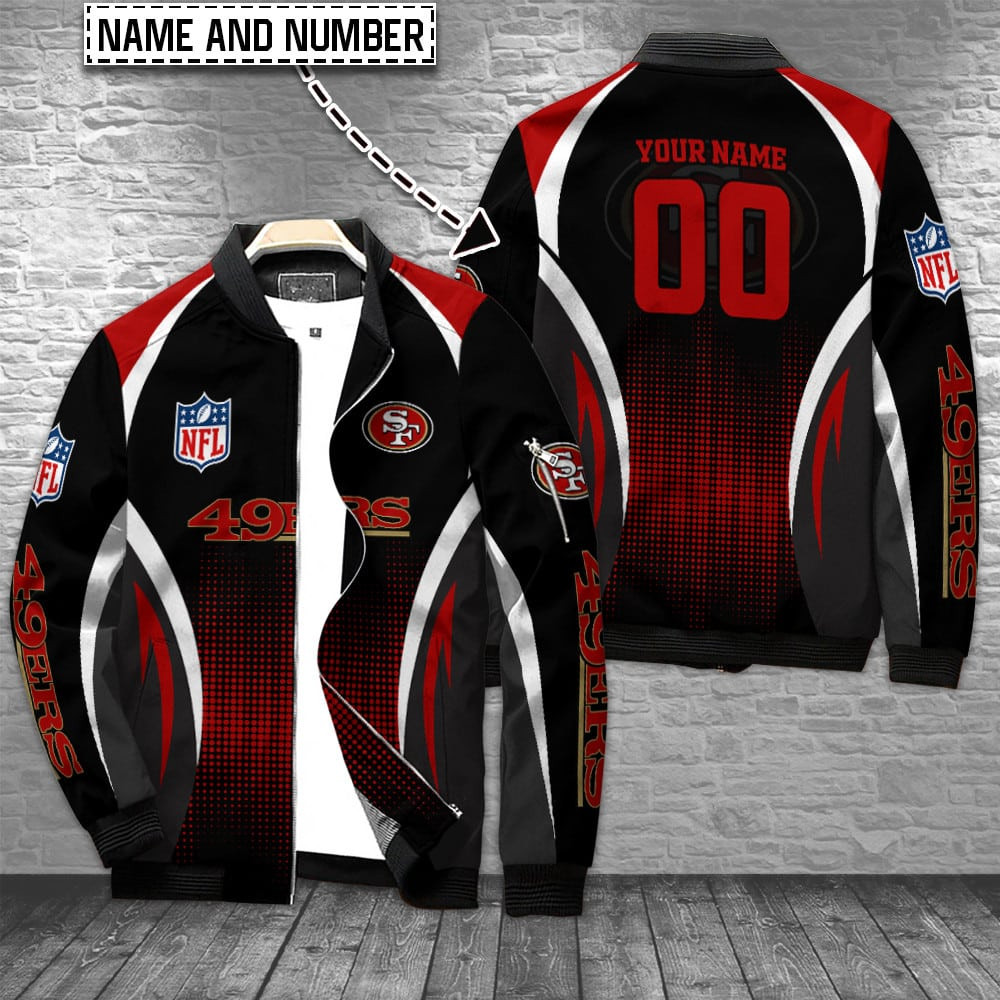 San Francisco 49ers Personalized Bomber Jacket BG810