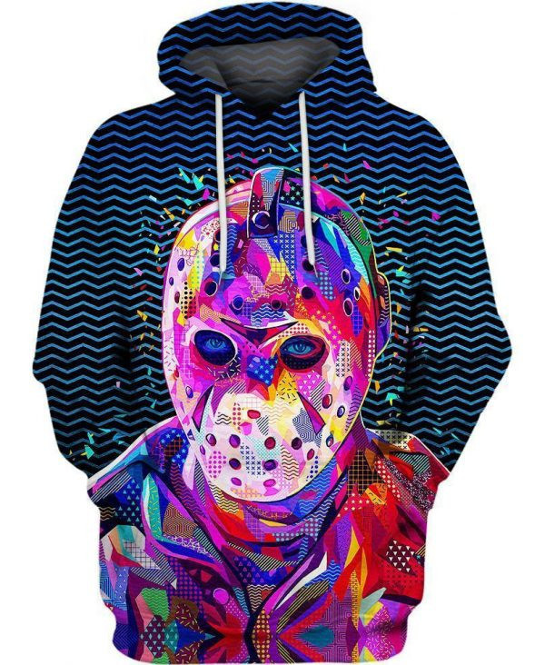 Friday 13th Jason Voorhees Pop Portraits Halloween 3D All Over Print Hoodie & Zip Hoodie