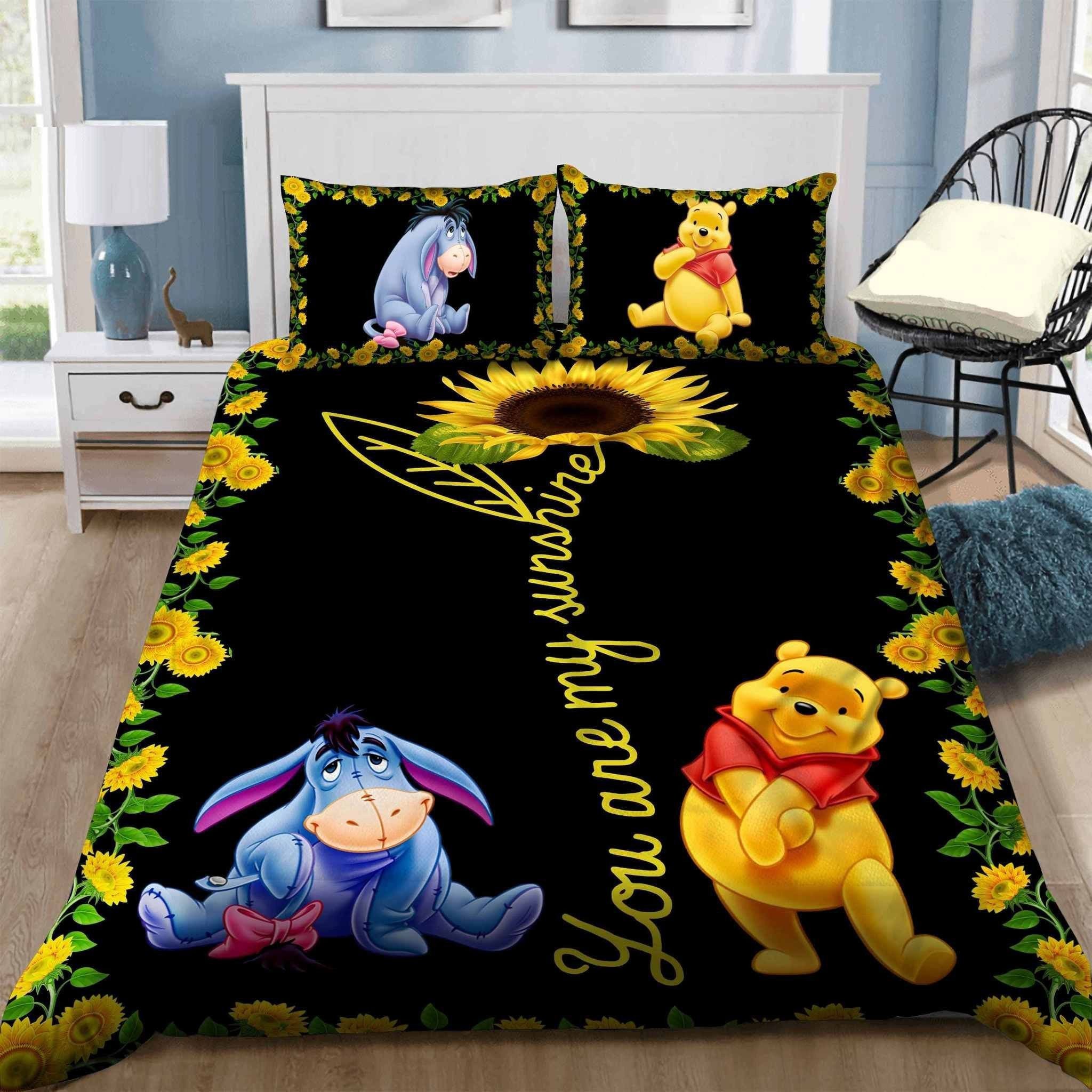 WTP Bedding Set DN You Are My Sunshine Duvet Covers Black