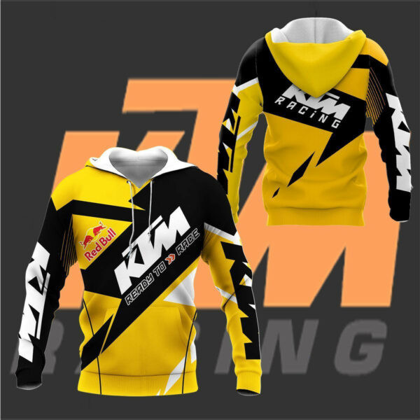 Ktm Racing Shirt 617,   3d Hoodie Zip Hoodie 366