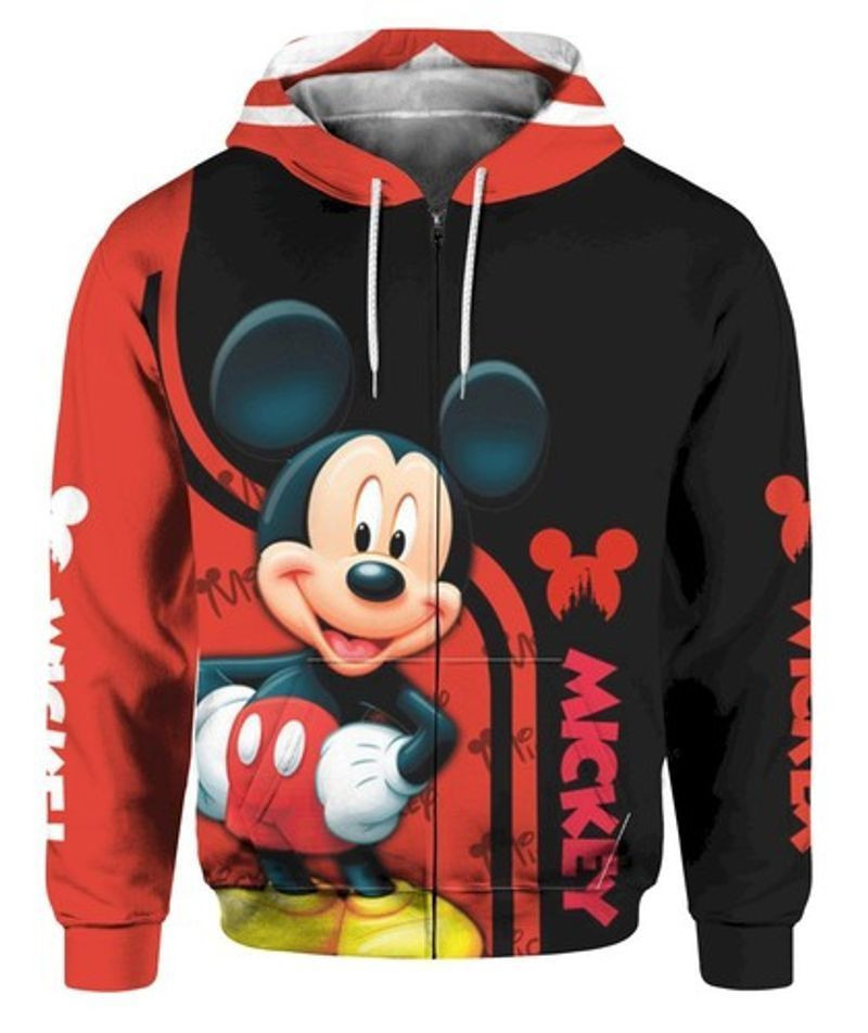 Funny Mickey Mouse For Fan Zip Jacket Full 3d Zip Hoodie 10