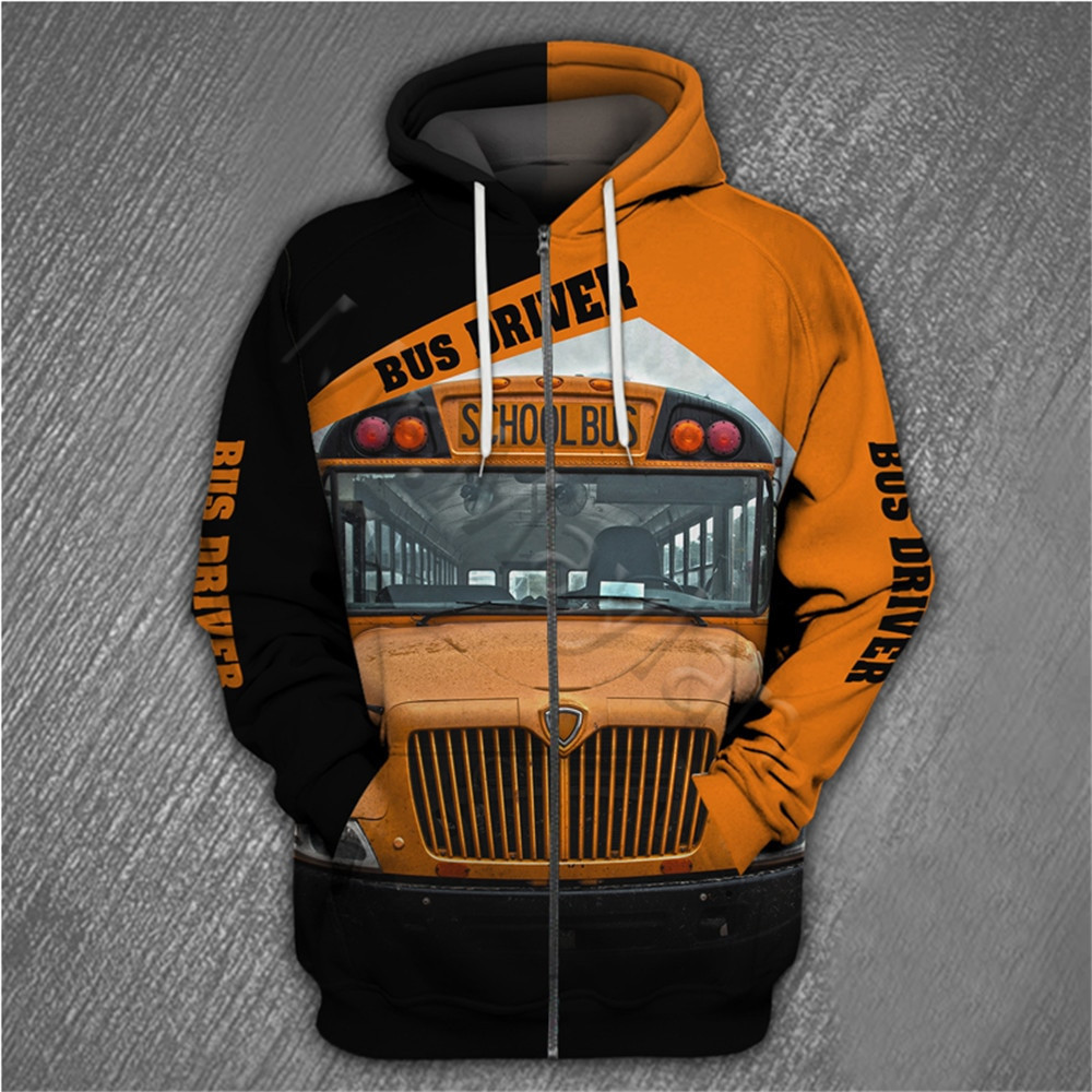 School Bus Driver 3D All Over Print Hoodie & Zip Hoodie