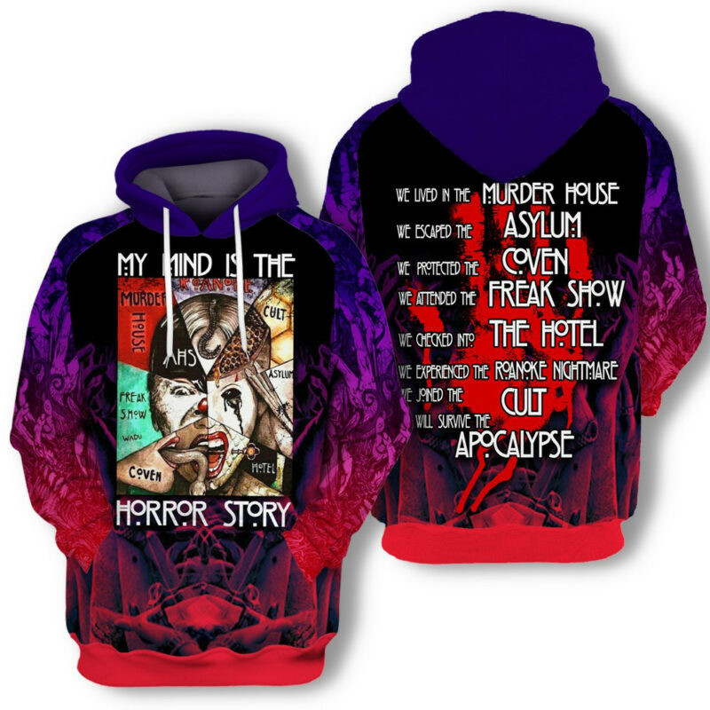 My Mind Is The Horror Story Hoodie Zip Hoodie