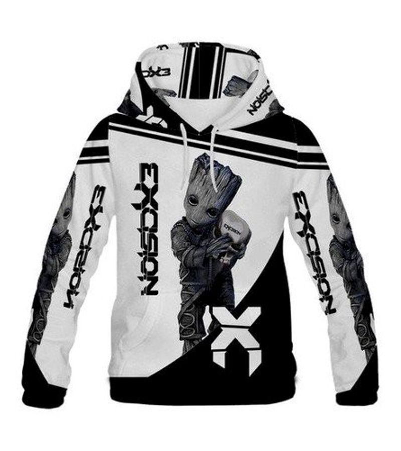 Baby Groot Star Wars The Excision Logo 3d Hoodie