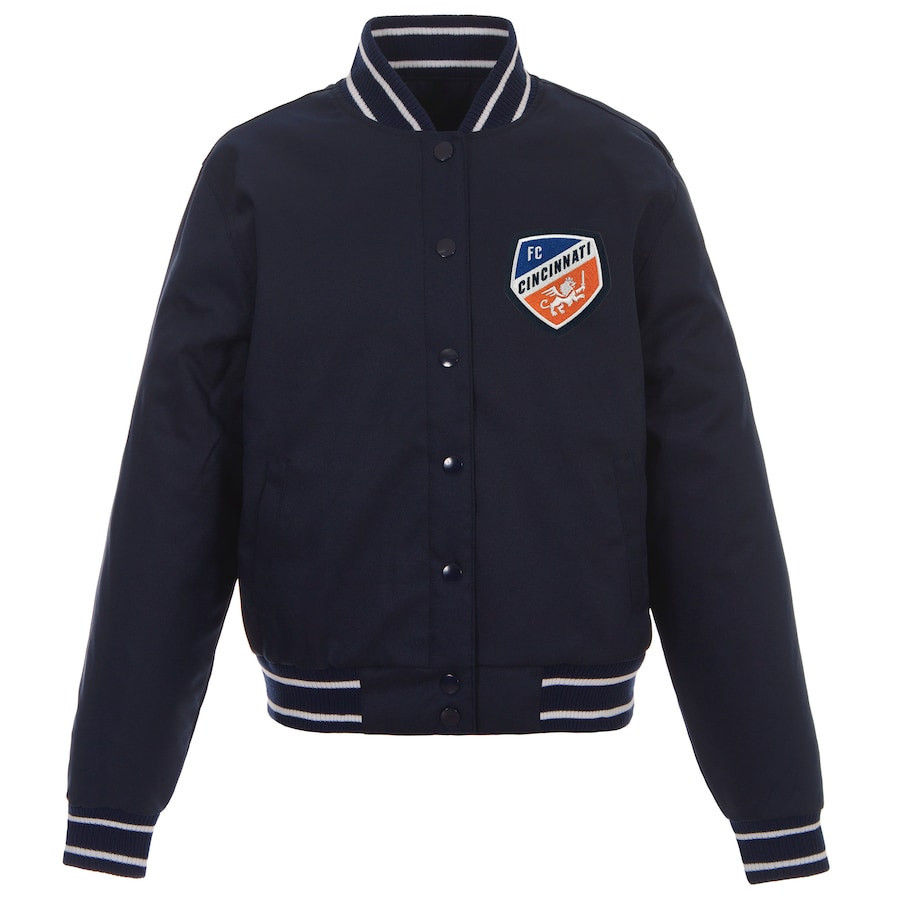 FC Cincinnati Black Baseball Jacket