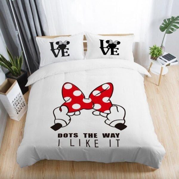Minnie Bedding Set DN Minnie Logo Dots The Way I Like It Duvet Covers
