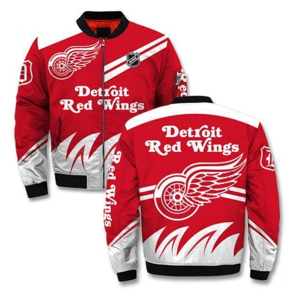 Detroit Red Wings Red Bomber Jacket