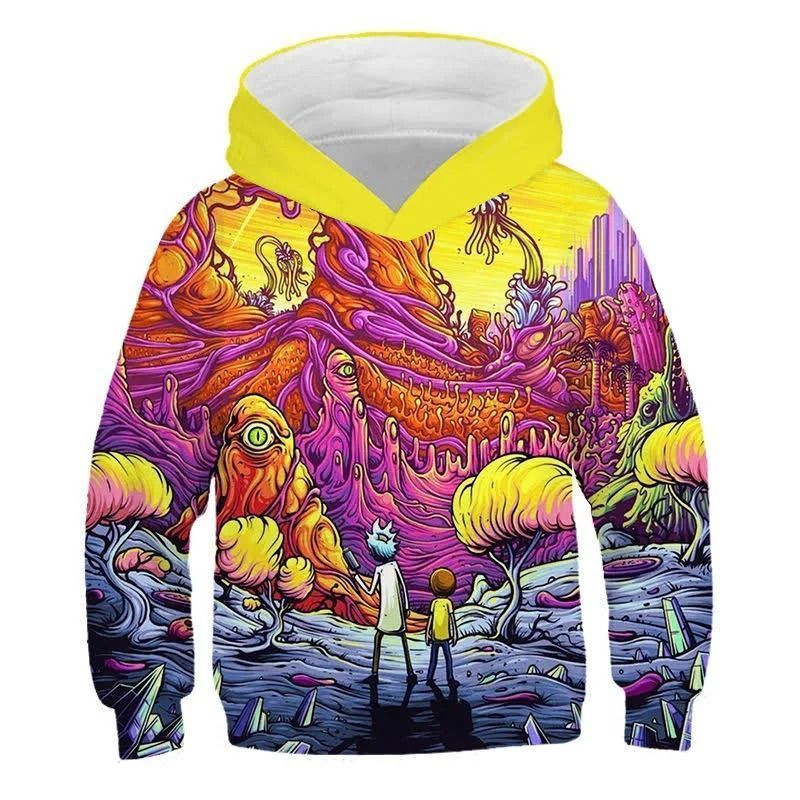 Rick And Morty Gift Over Print 3d Hoodie Zip Hoodie 916