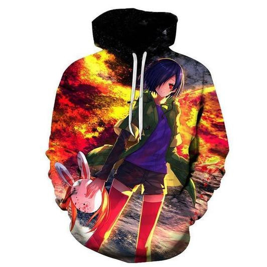 Tokyo Ghoul 3D All Over Print Hoodie & Zip Hoodie