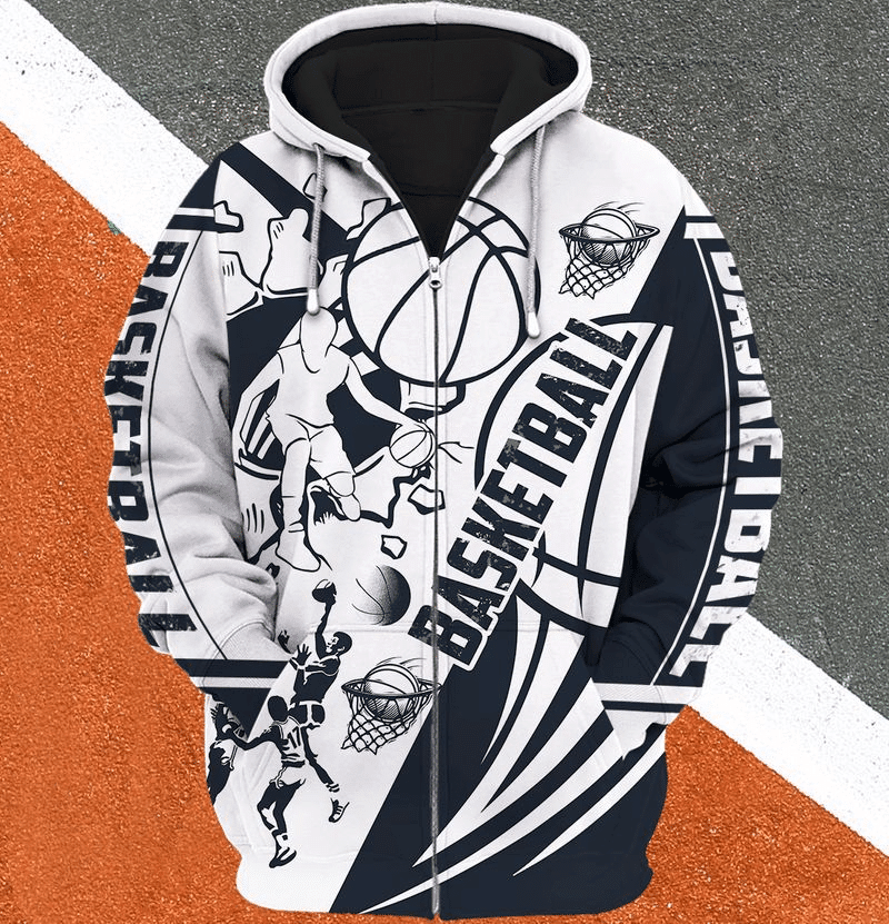 Basketball 1 Gift  3d Hoodie Zip Hoodie