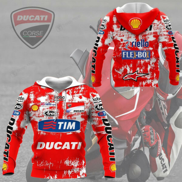 Ducati Racing Shirt 528, 3d Hoodie Zip Hoodie 201