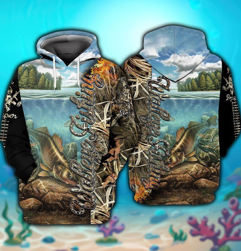 Waleye Fishing 3d Hoodie Zip Hoodie