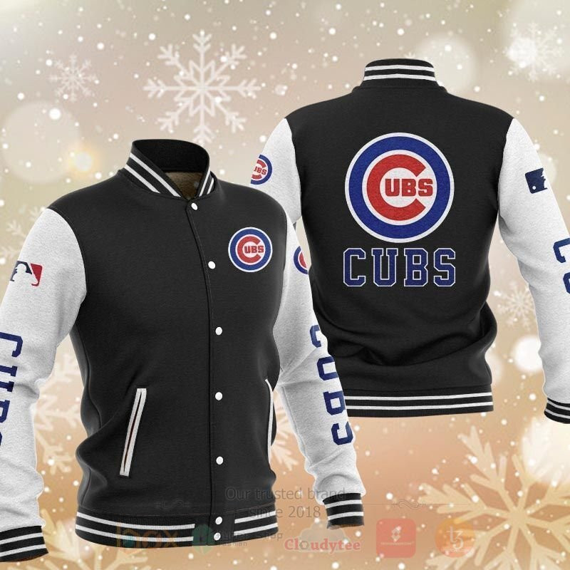 Chicago Cubs Black Baseball Jacket