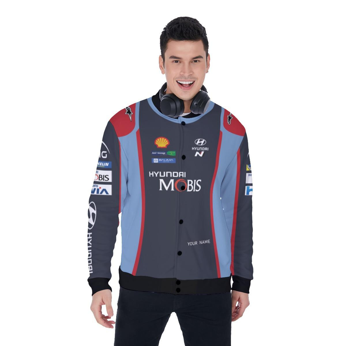 Hyundai Motorsport Mobis Racing Apparel, Hyundai Custom Baseball Jacket 63