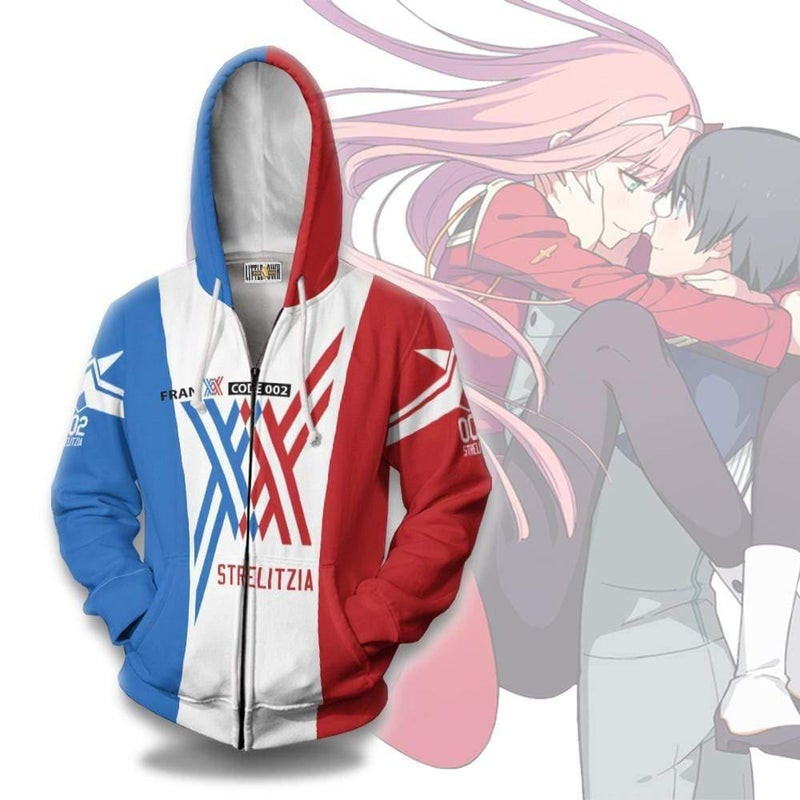 Darling In The Franxx Strelitzia 3D All Over Print Hoodie & Zip Hoodie