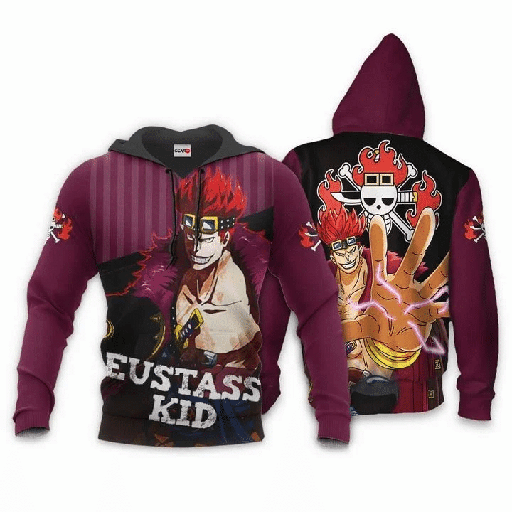 Eustass Kid One Piece 3d Hoodie Zip Hoodie