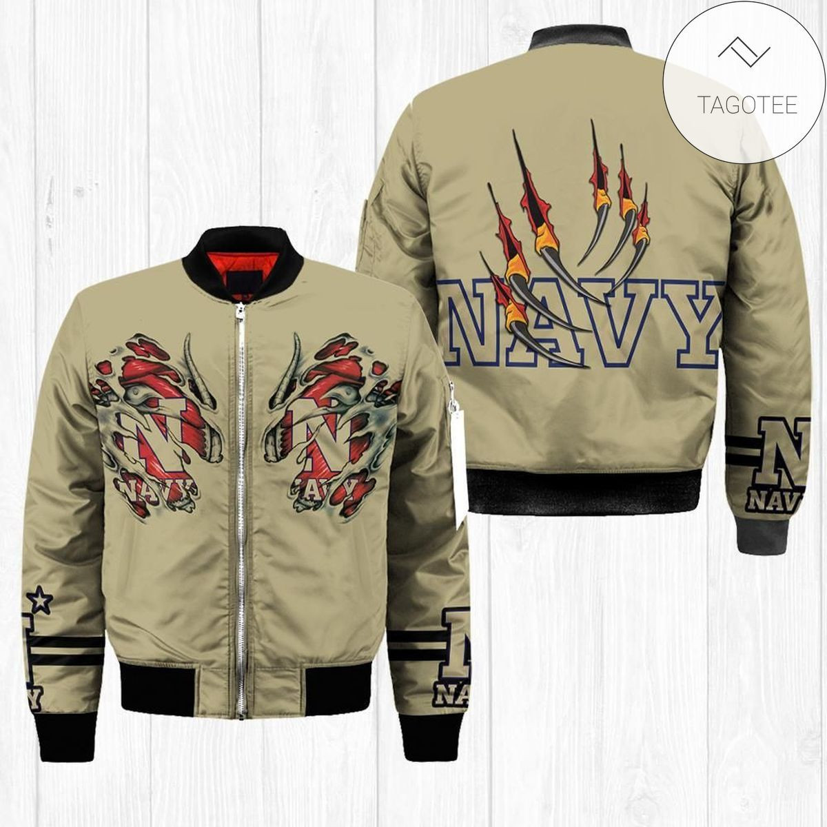 Navy Midshipmen Claws Bomber Jacket
