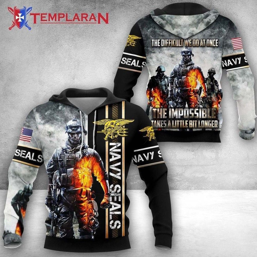 Us Navy Seals 3D All Over Print Hoodie & Zip Hoodie