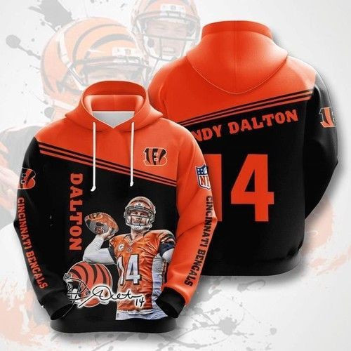 Cincinnati Bengals Dalton 14 3D All Over Print Hoodie & Zip Hoodie