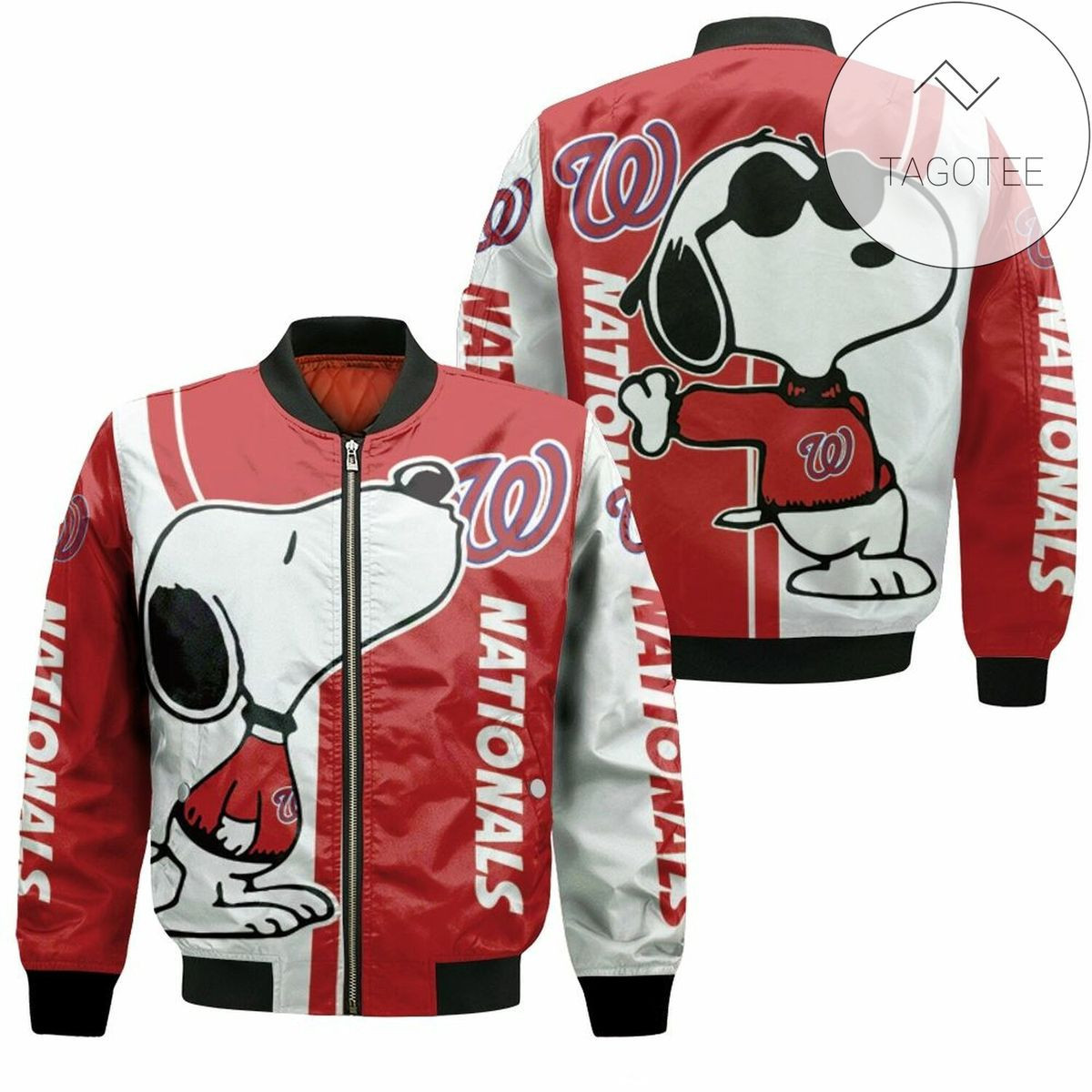 Washington Nationals Snoopy Lover Bomber Jacket