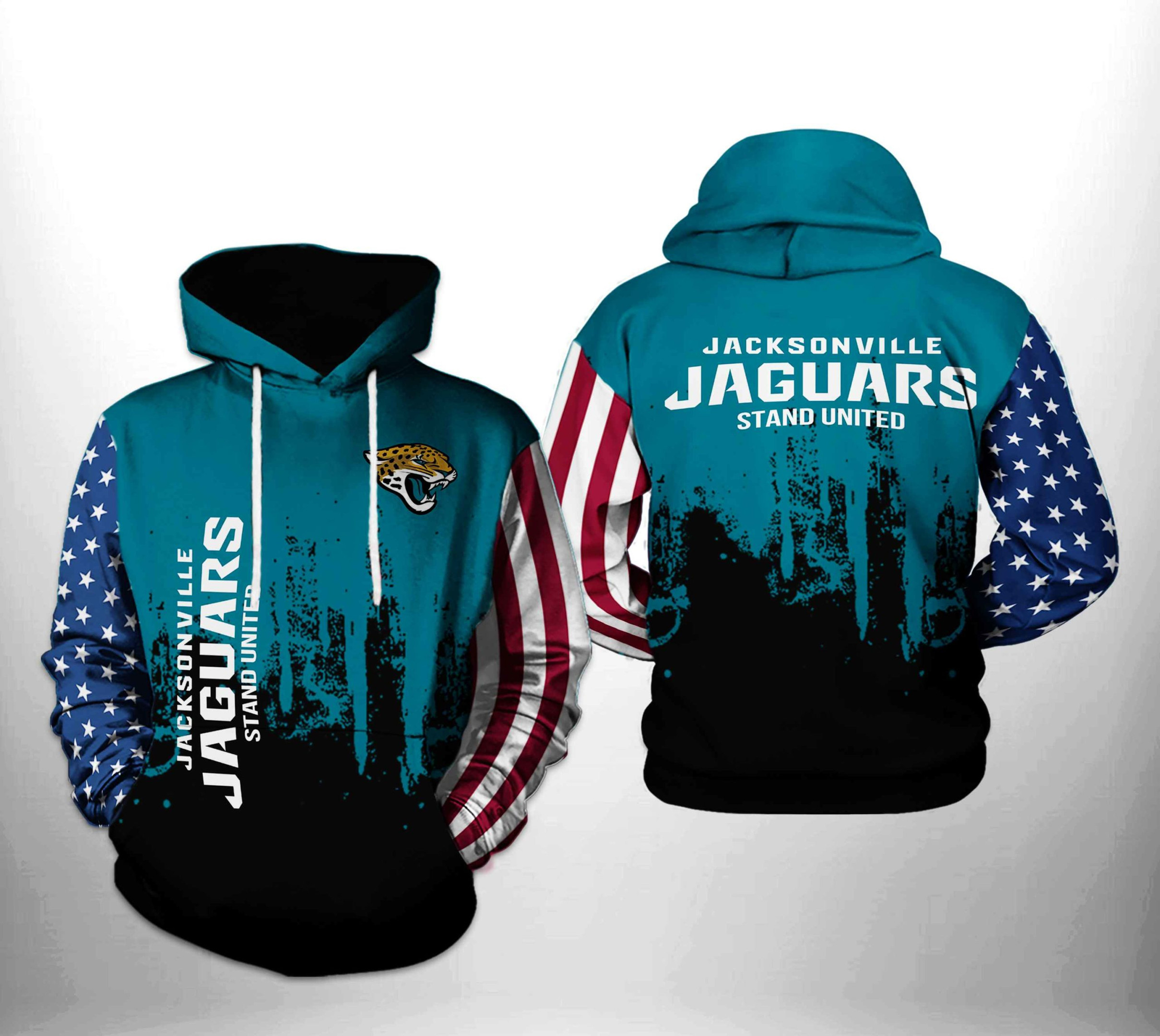 Jacksonville Jaguars Team US 3D All Over Print Hoodie & Zip Hoodie