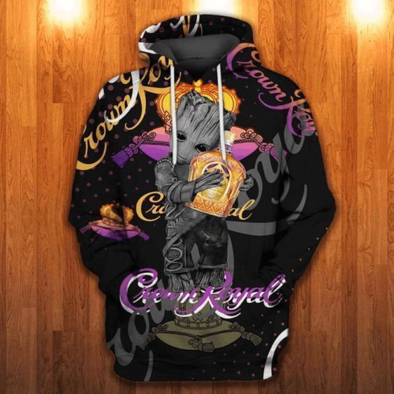 Crown Royal Groot 3D All Over Print Hoodie & Zip Hoodie