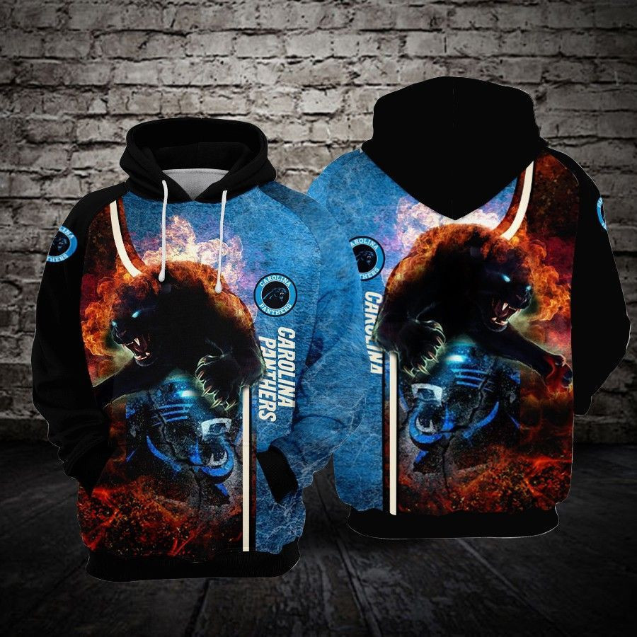 Carolina Panthers 3D All Over Print Hoodie & Zip Hoodie