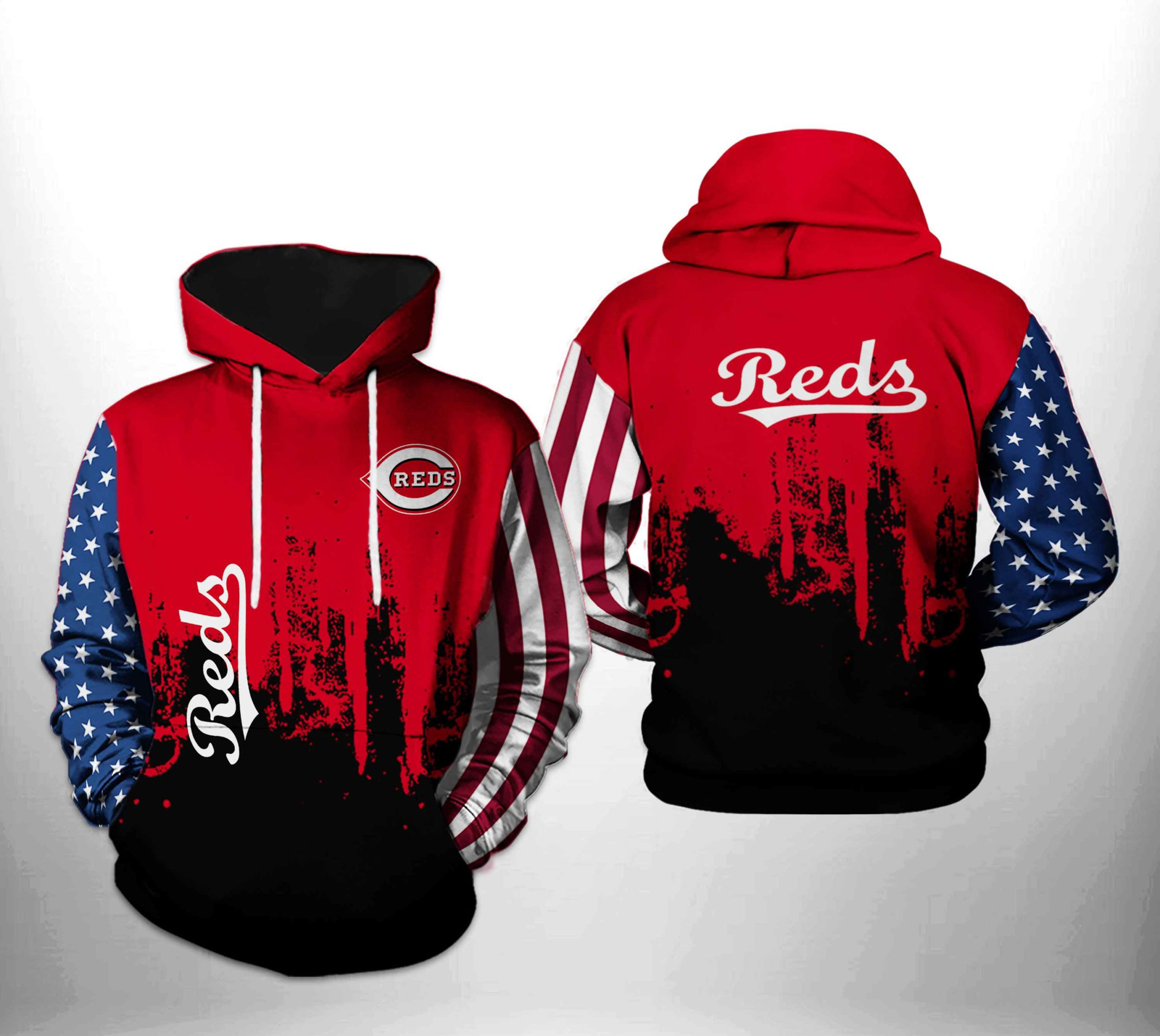 Cincinnati Reds MLB Team US 3D All Over Print Hoodie & Zip Hoodie