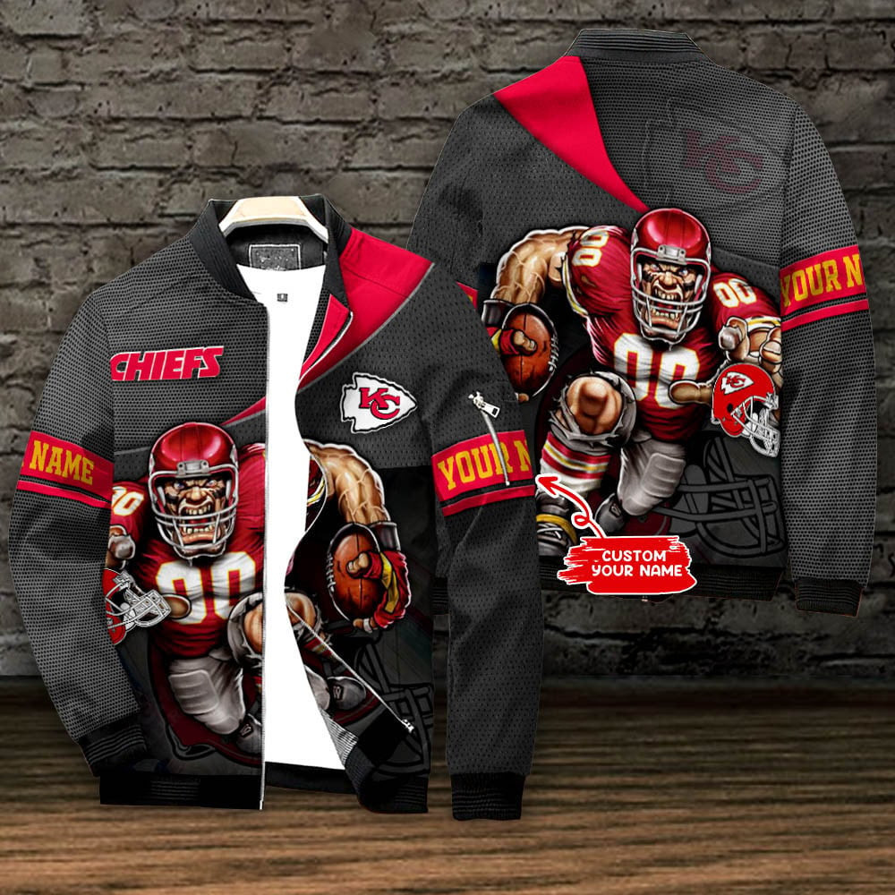 Kansas City Chiefs Personalized Bomber Jacket BG600