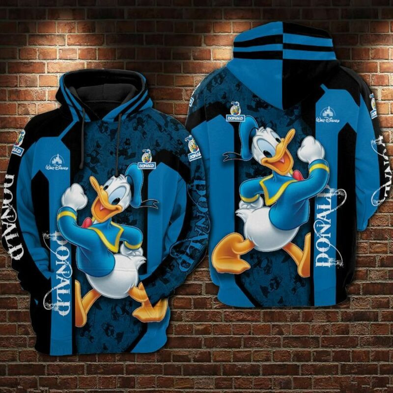 Donald Duck Movies The 2 Over Print 3d Hoodie Zip Hoodie